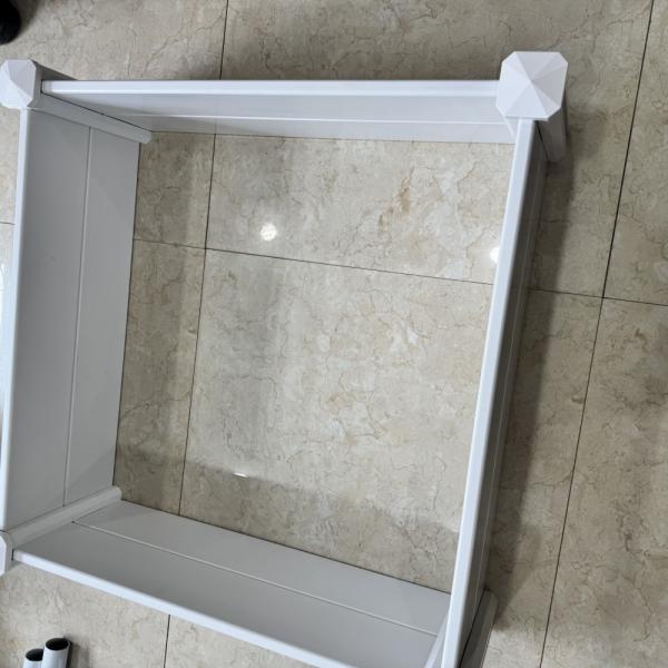 Modern PVC Planter Box Outdoor Garden Use for Flowers Herbs Vegetables
