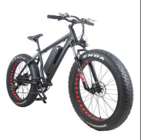 48V 750w Geared Motor Cycling Fat Tire Ebike With Headlight , 35km / H Speed