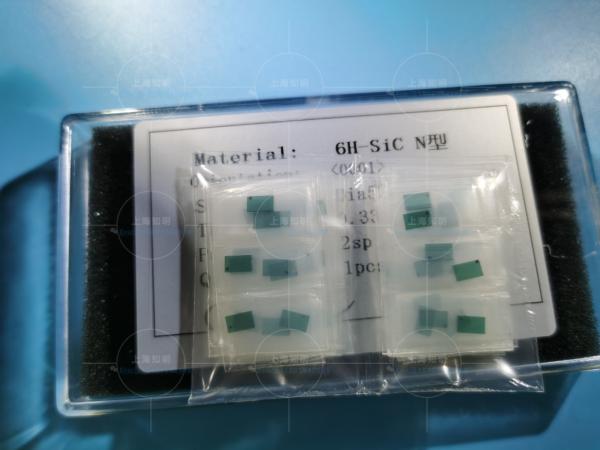 Bolacha do único cristal 5*5mm 6 H-N Polished Silicon Carbide