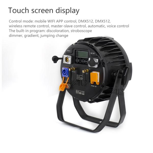 12PCS RGBWA + CRI 85 режима контроля УЛЬТРАФИОЛЕТОВОГО плоского света равенства СИД батареи ядровый активный