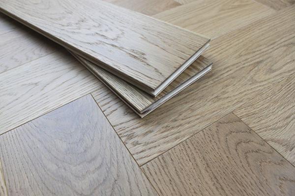 Prime Oak Herringbone Engineered Wood Flooring To Italy, Smoked