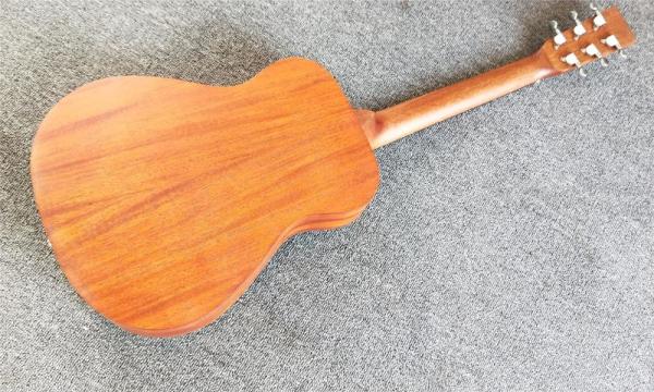 34 traveling acoustic guitar,Factory Sapele-wood top and back Mini acoustic Guitar