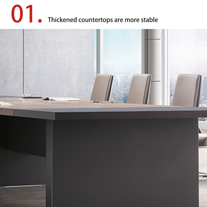 Morandi Color Conference Table Routing System Company Office Meeting Room Reception Desk and Chair Combination