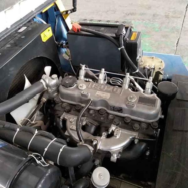 3 Stage Container 4.5 Mast 2T Diesel Forklift Truck ISUZU Diesel Counterbalance Yellow