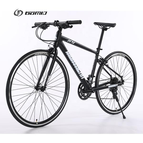 GOMID Alloy Road Custom Bicycle 700c Hybrid Road Bike With Simulated Carbon Fiber Frame