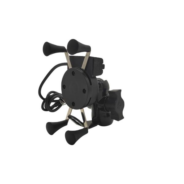 Moto Pouch 3.5-6.5 Inch Gps Bracker Motorcycle Mobile Phone Holder With Usb Charger 360Degree Rotation