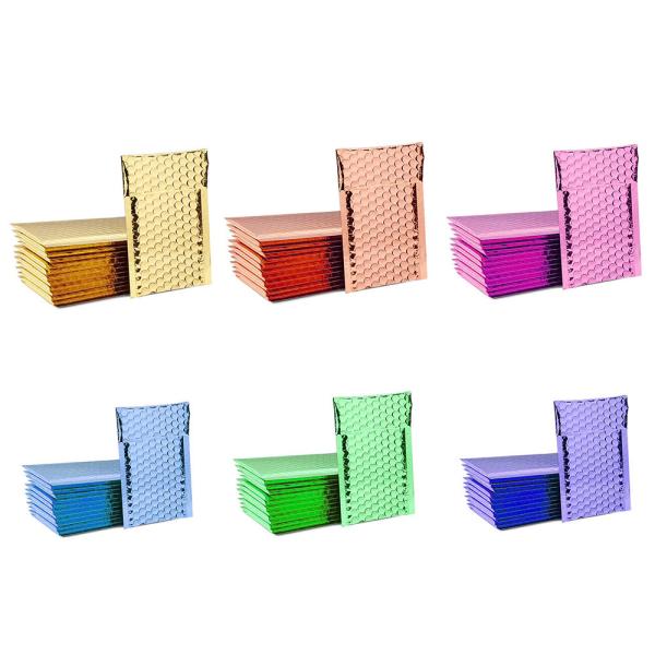 Lightweight Self Adhesive A4 Metallic Color Poly Courier Bag