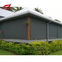 A trilha motorizada personalizada do fecho de correr cega cortinas de rolo impermeáveis Windproof da tela do fecho de correr