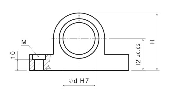 Gleitlagerbock Oiless Bush Type Self Lubricated Guide Bushings