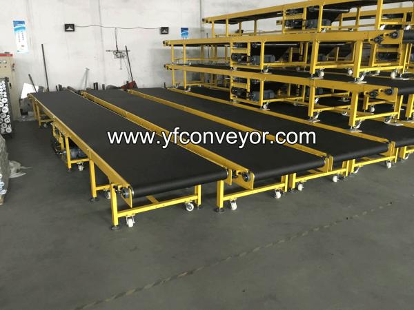 Portable Motorized PVK Conveyor Belt used for parcel express and logistic company