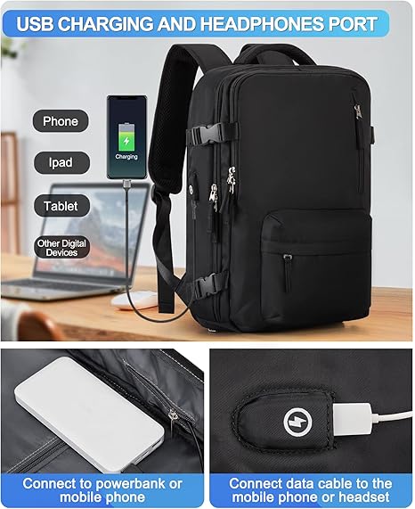 Carry on Backpack Large Travel Backpack for Women Men Airline Approved Gym Backpack Business Laptop