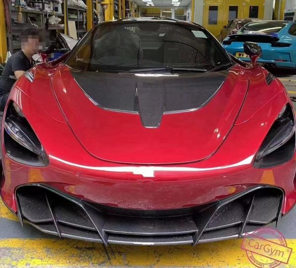 For McLaren 720s Carbon Fiber Hood 720s Upgraded NOVI Style Carbon Fiber Hood Body Kit