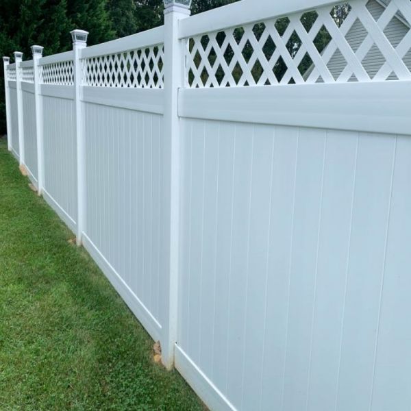 6FT Height 8ft Width Plastic PVC Privacy Fence UV Resistance
