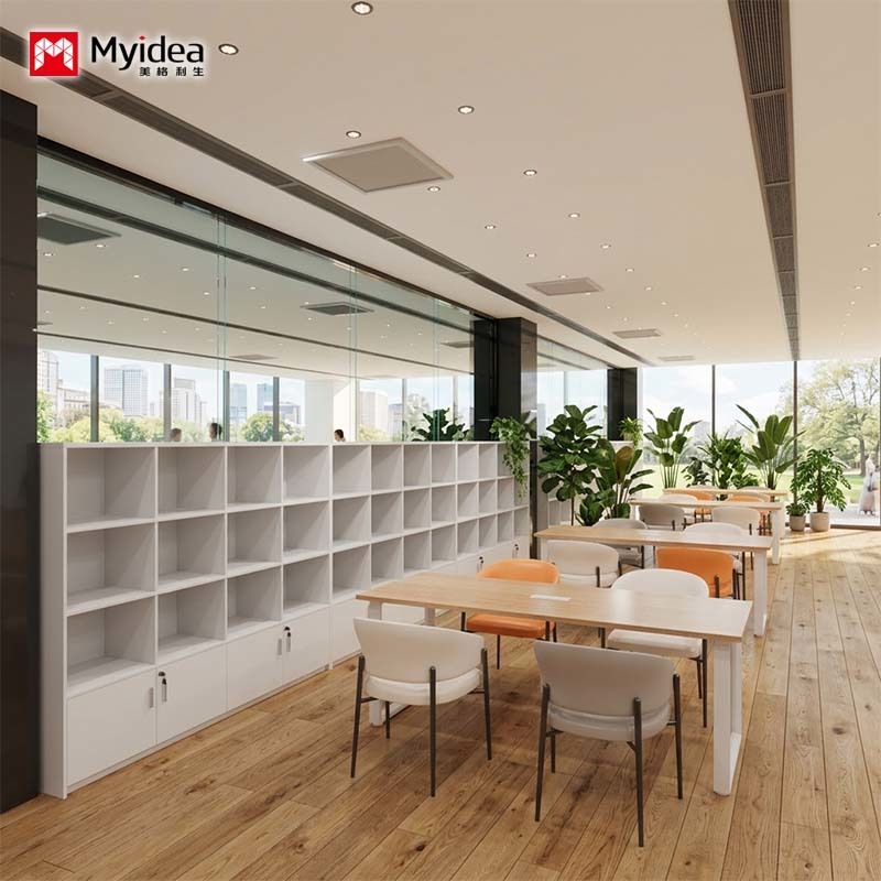 Multi-Purpose Library & Cafe Table – Perfect for Quiet Reading, Casual Meetings, and Laptop Workstations.