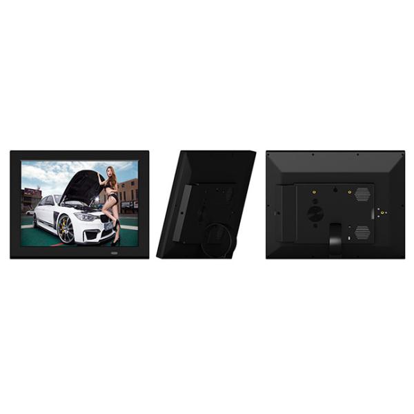 12 inch High Resolution Metal Digital Photo Frame with Rechargeable Battery
