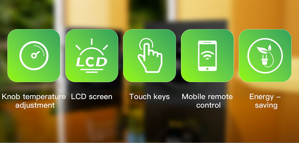 Home HVAC Smart WiFi Thermostat Controller With Temperature Humidity Monitoring