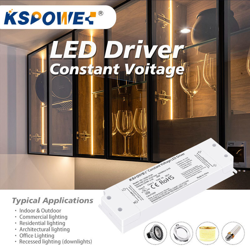 12V 20W Input 100-120V Constant Voltage IP20 LED Power Supply Driver for Indoor Strip Lighting Exceptional Efficiency
