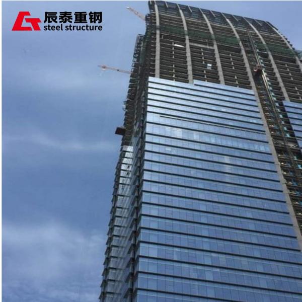 Commercial Center High Rise Steel Structure Building Anti Rust Customizable