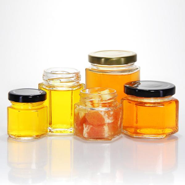 Hexagon Glass Mason Jar