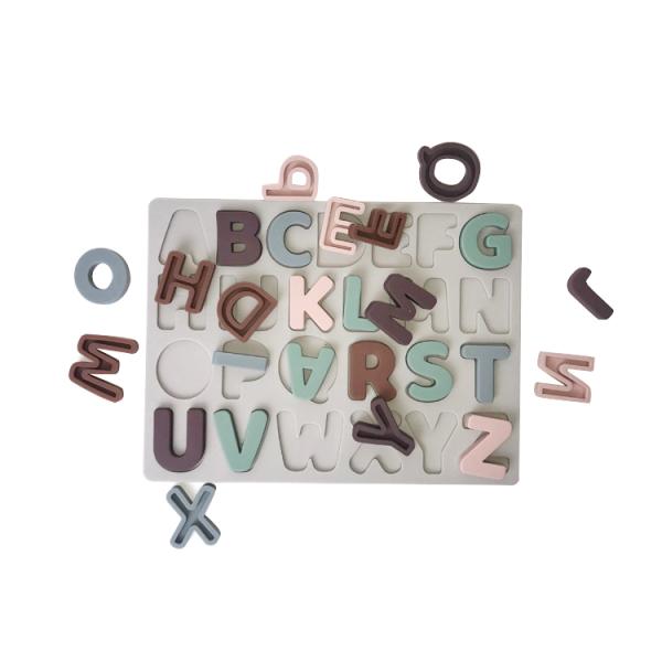 Головоломки письма не токсических игрушек силикона предыдущих воспитательных передвижные для детей