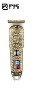 807B Display Digital Micro-clippers de cabelo de precisão de aço de moagem de