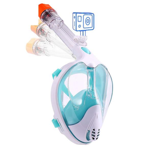 Silicone de mergulho Shatterproof da máscara do tubo de respiração de uma visão panorâmico de 180 graus