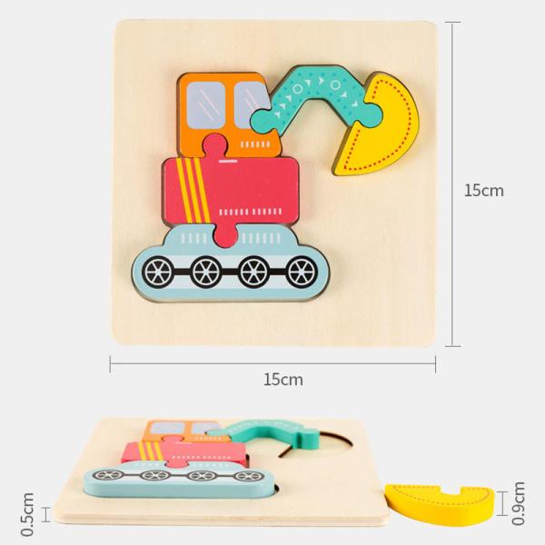 Baby 0.9cm Balance Forest Wooden Block Puzzle Toys Wooden Animal Jigsaw Puzzles