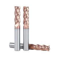 Carbide de tungstênio 4 borda Flat Bottom End Mill para aço Centro de usinagem CNC