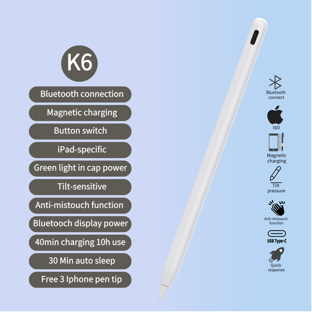 Support Magnetic Charging Tablet Stylus Pen High Sensitive Original iPad Pen Tip Stylus Pen for ipad