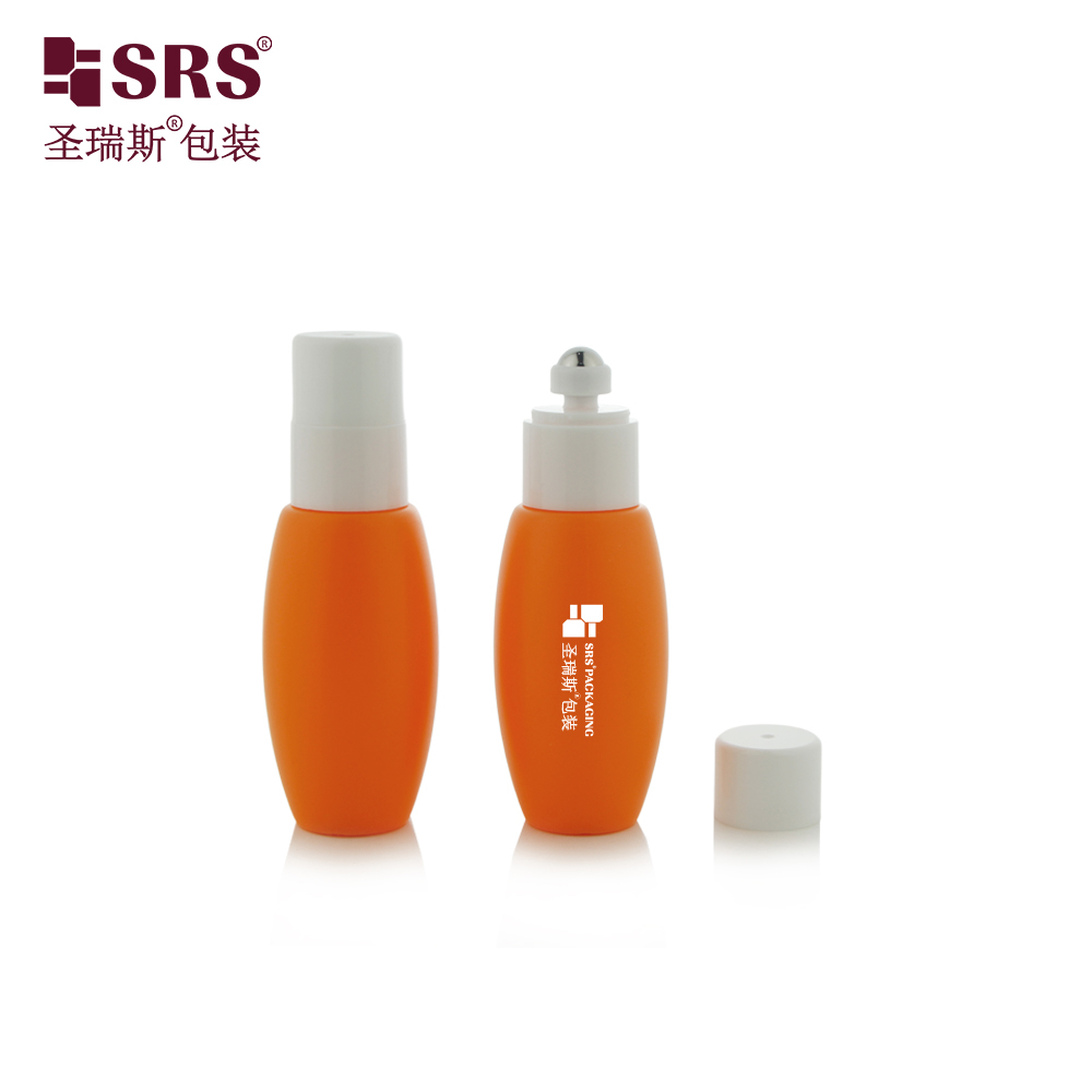 45ml Oval HDPE Plastic Roll‑on Bottle Empty Deodorant Roller Container For Perfume Essential Oil Custom Printing