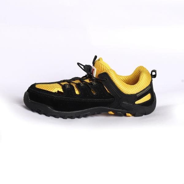 Nubuck Cow Leather Work Boots Slip Smash Resistant Comfortable EVA Insole Outsole Rubber Safety Shoes