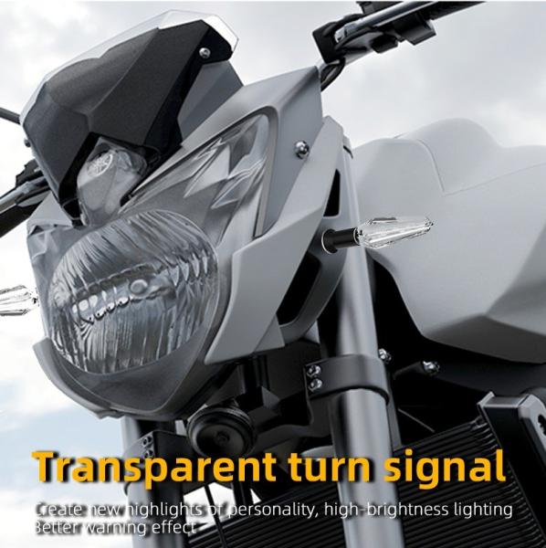 Luz de sinal de viração dinâmica LED de motocicleta com 30000 horas de vida útil e material ABC PC