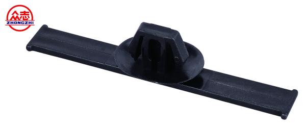 Environmental Friendly Automotive Plastic Parts Black Push Clips For Automotive