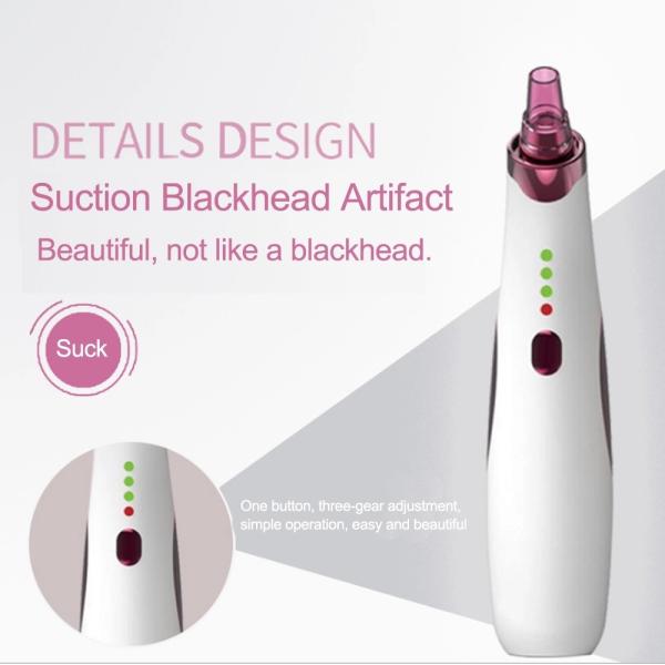 Professional White Face Facial Blackhead Cleanser Pore Cleaner LED Display