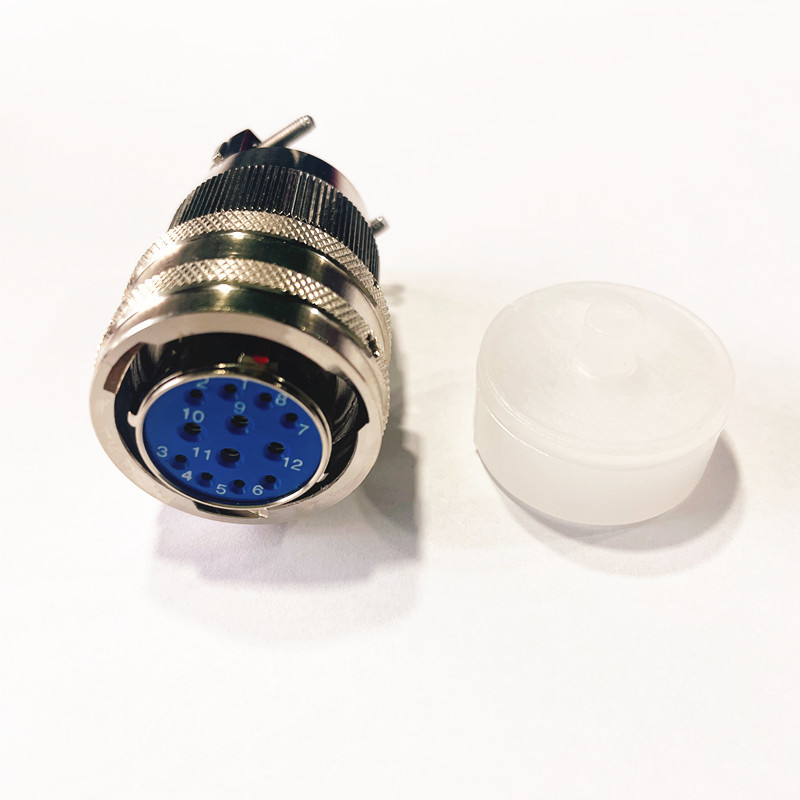 Y11 Series Circular Aviation Connector 12 Pin Socket with 1500V Withstand Voltage and Aluminum Alloy Shell