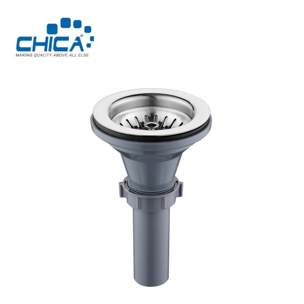 Kitchen Sink Drain Strainer Assembly with Basket Strainer,Sink Stopper, Stainless Steel Kitchen Sink Strainer Stopper