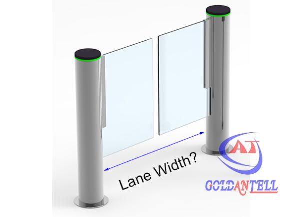 Barrera abatible con reconocimiento facial ZK, acero inoxidable de 1400 mm, IP54