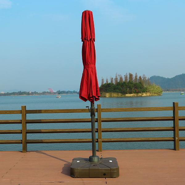 Custom Advertising Garden Umbrella with 70-150cm Arc Radius and Beach Parasol Stand