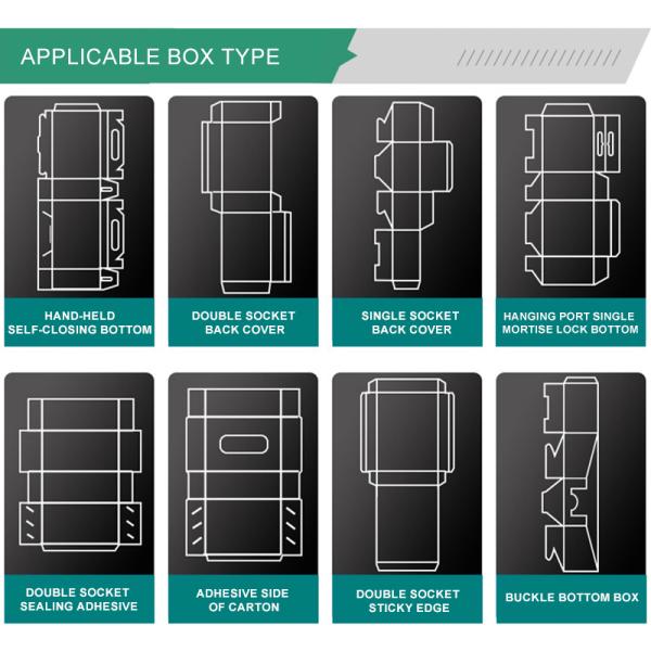 Horizontal Cartoning Automatic Food Packing Machine Hot Melt Adhesive Sealing