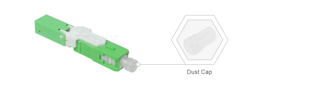 LC Connector Style SC Fast Connector for FIBER OPTIC CABLE 0.125mm Fiber Diameter