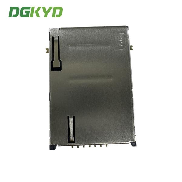 SIM card holder PUSH 6P+1P with pillar right switch rear foot telephone card holder DGKYDSIM18H61A6A2Y3WS286