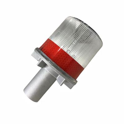 Solar Led Beacon Light Blinking Amber LED Strobe Warning Light Traffic Cone Light