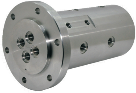 280L/min 35MPa Oil Rotary Joint Customizable Installation Flanges