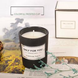 Tapered Jar Soy Wax Candles , smokeless scented candles 80mm Size
