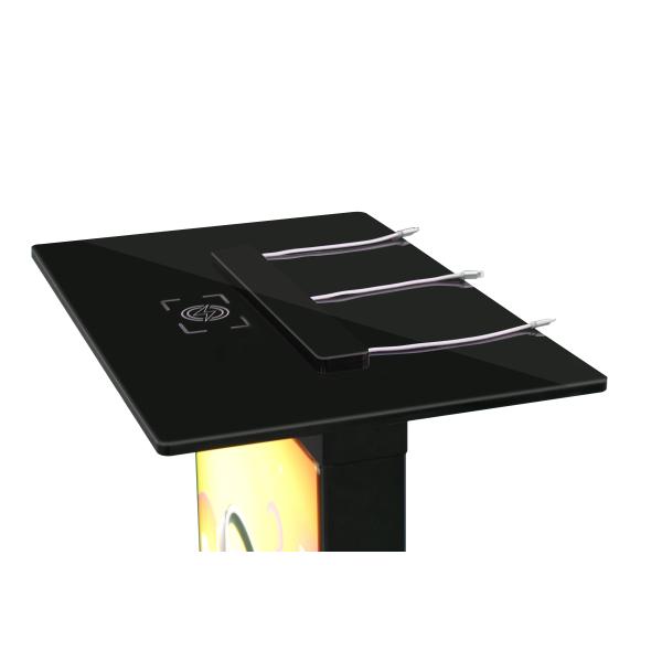 Aluminum Commercial Phone Charging Station With Advertising Displays /  Public Cell Phone Charger