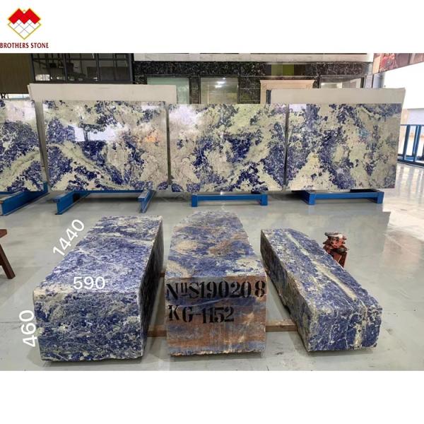 Transparent African Lapiz Marble Sodalite Blue Marble Onyx Marble Type from Yunfu