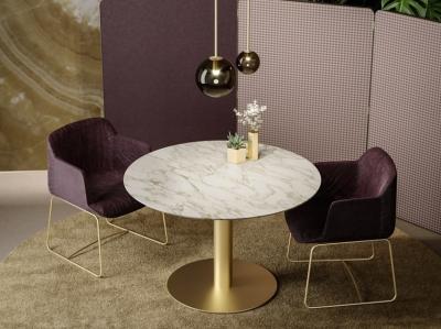 BLOCK 2.0 Marble Round Metal Coffee Table RMDESIGNSTUDIO Designer Customzied Size