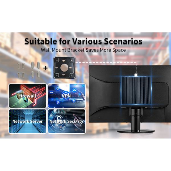 N100 MiniPC with 4 LAN Ports DDR4 RAM and Intel Processor for Industrial Applications