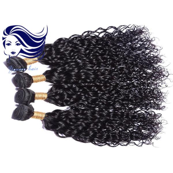 Tangle Free Weave Human Hair / Brazilian Weaves Hair Extensions Double Weft