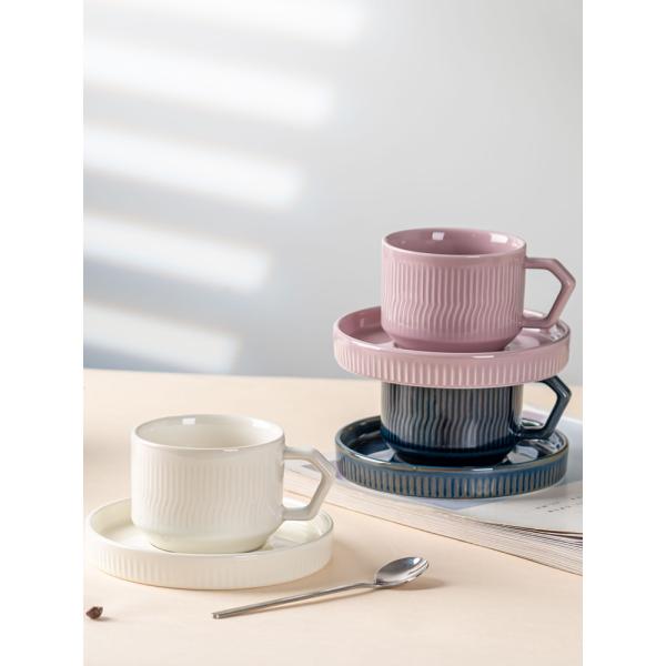 Скандинавская 200cc керамическая глазурная чашка для бизнеса Капучино и чашка латте